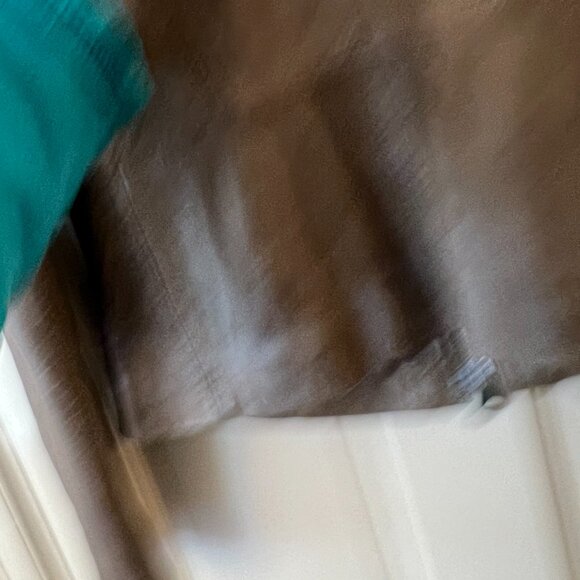 Marc New York by Andrew Marc LEATHER Biker Jacket size Small in Olive Green - Picture 11 of 15